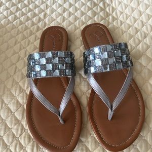 Jessica Simpson Gunmetal sandals